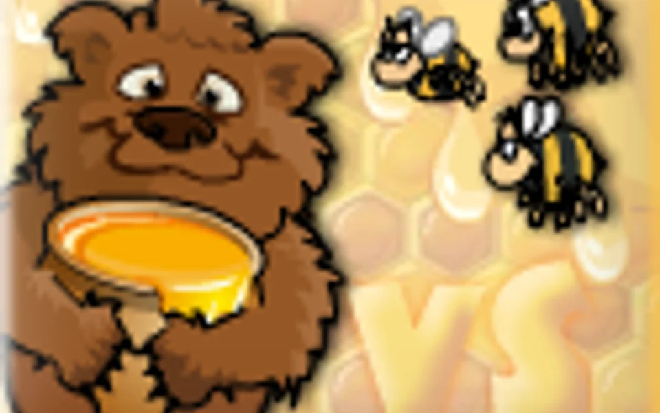 Bear vs Bee game art