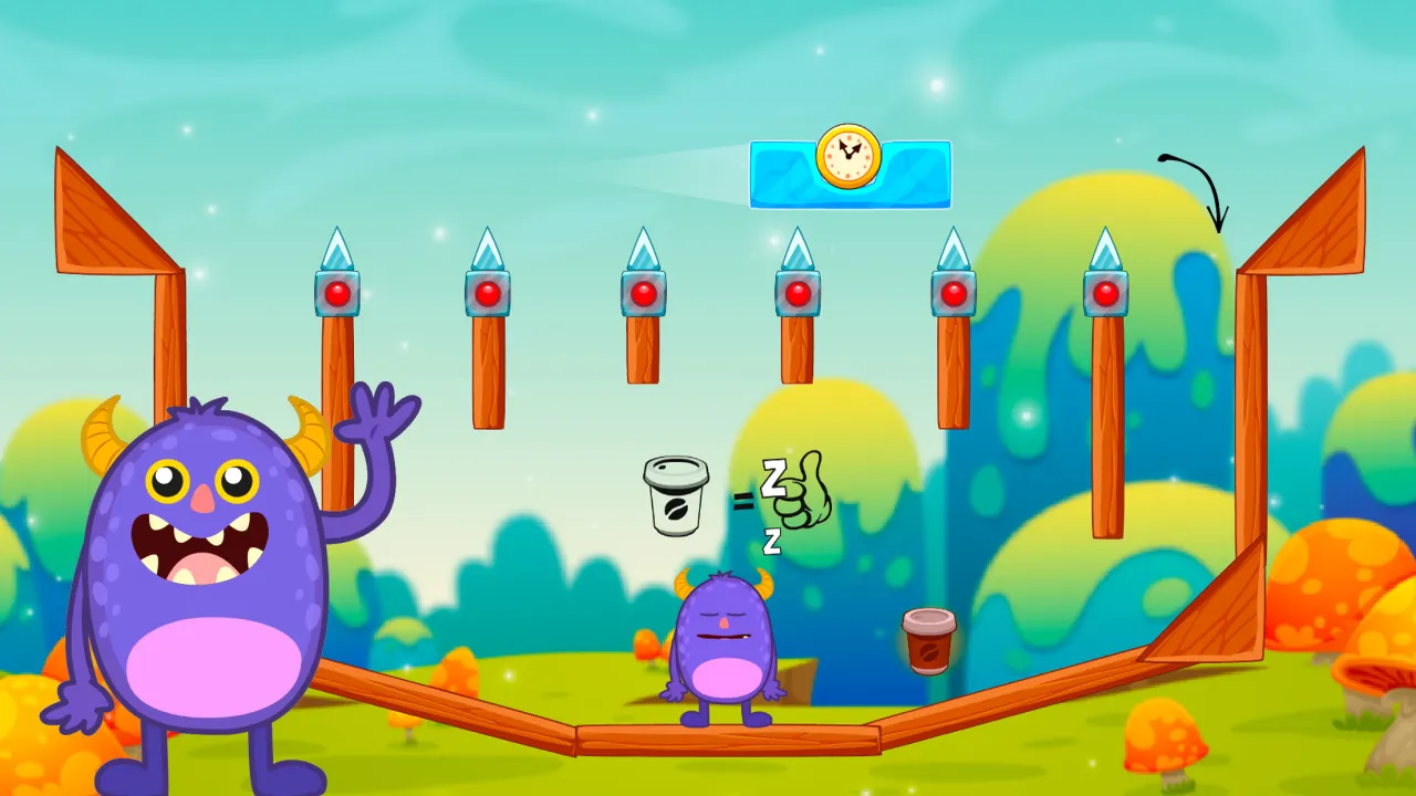 Use realistic physics to solve puzzles