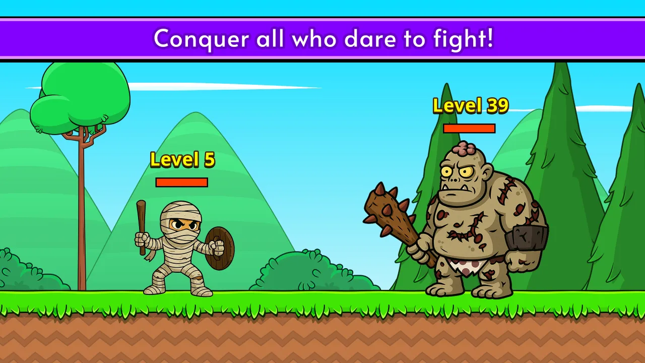 Weapon upgrade screen in Knight Hero 2
