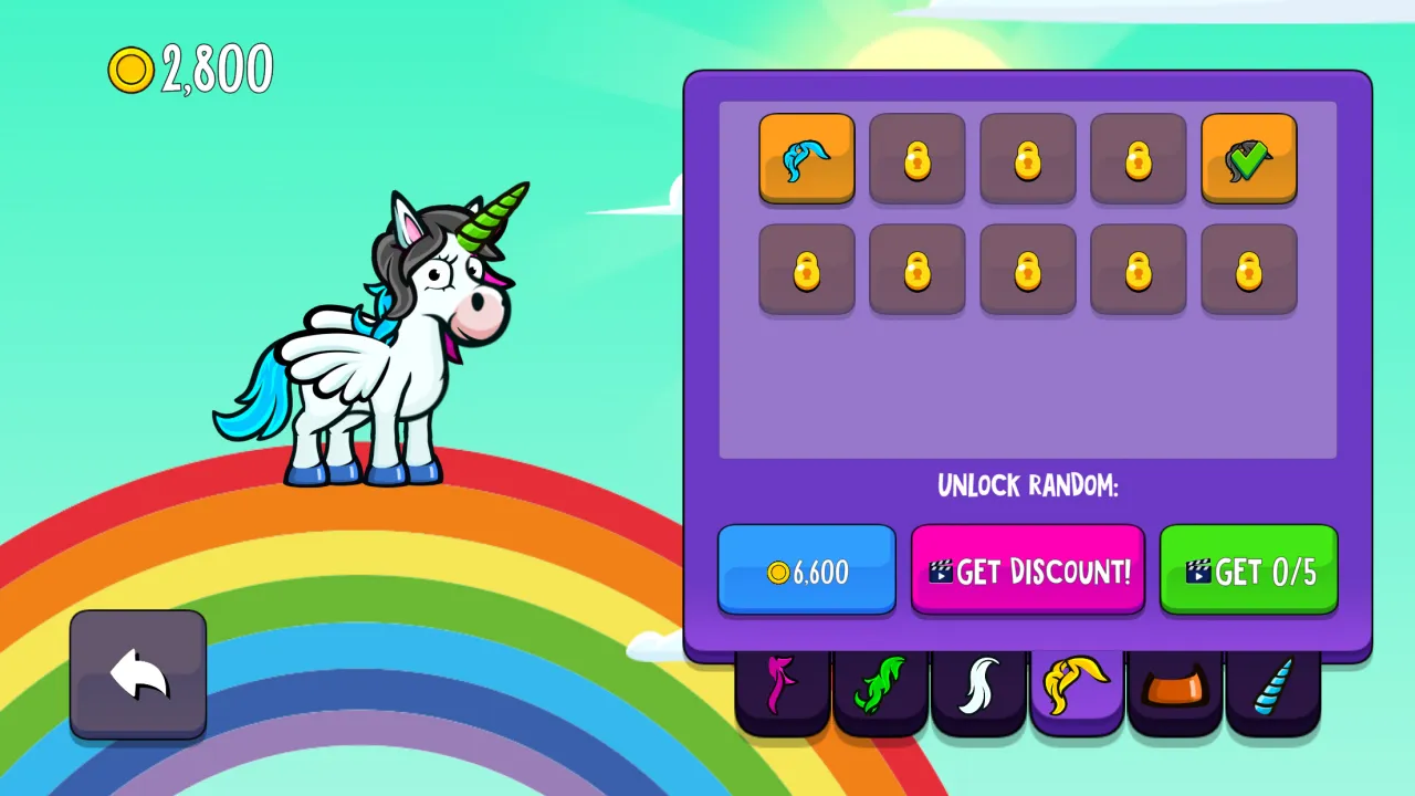 Unlock new outfits with collected crystals