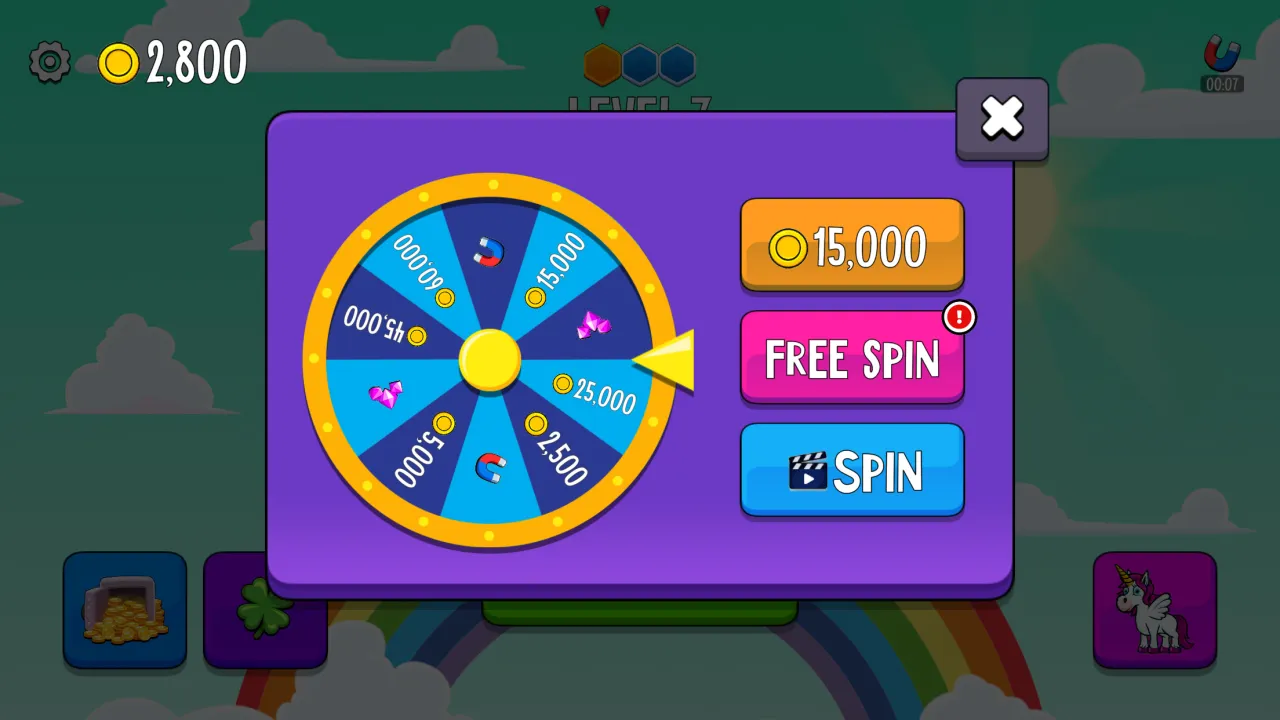 Enjoy colorful rainbow platforming