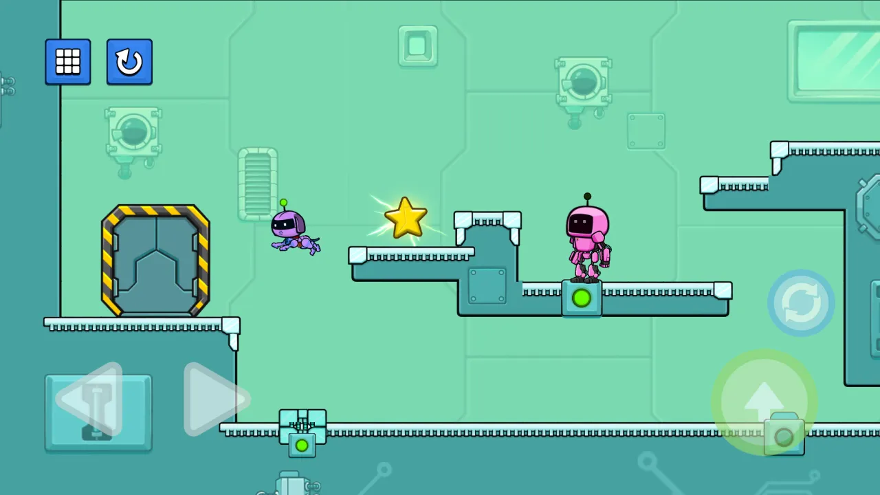Swap heroes to solve physics puzzles