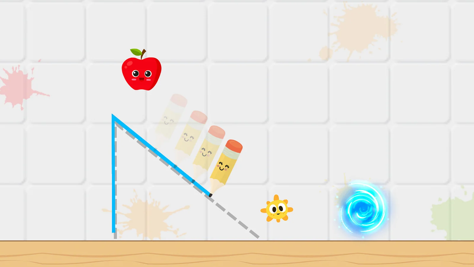 Draw a path to guide fruit through the level
