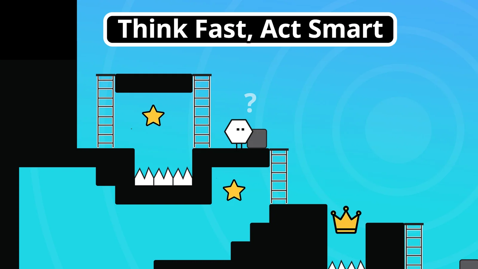 Climb ladders in minimalistic worlds