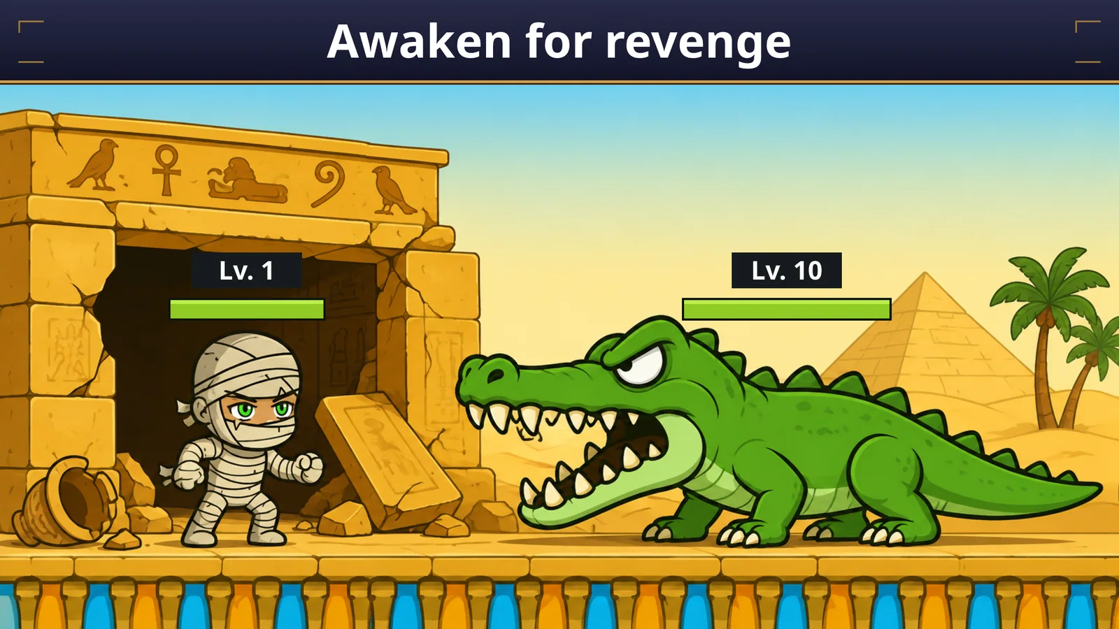 Combate de avance automático en Knight Hero 2