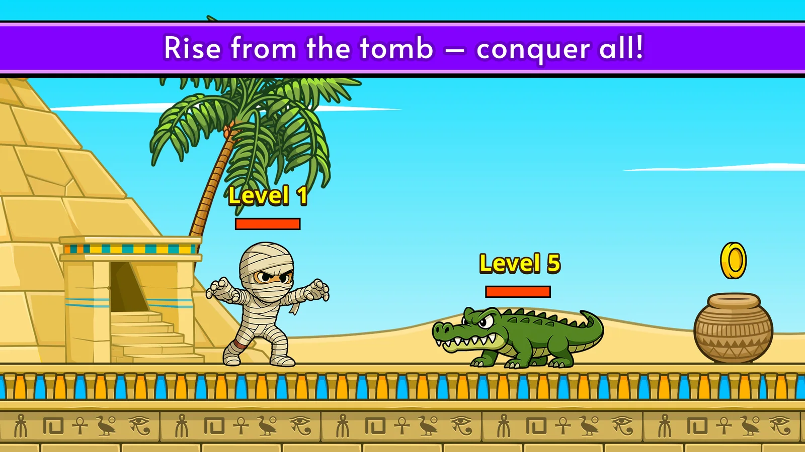 Auto-run combat in Knight Hero 2