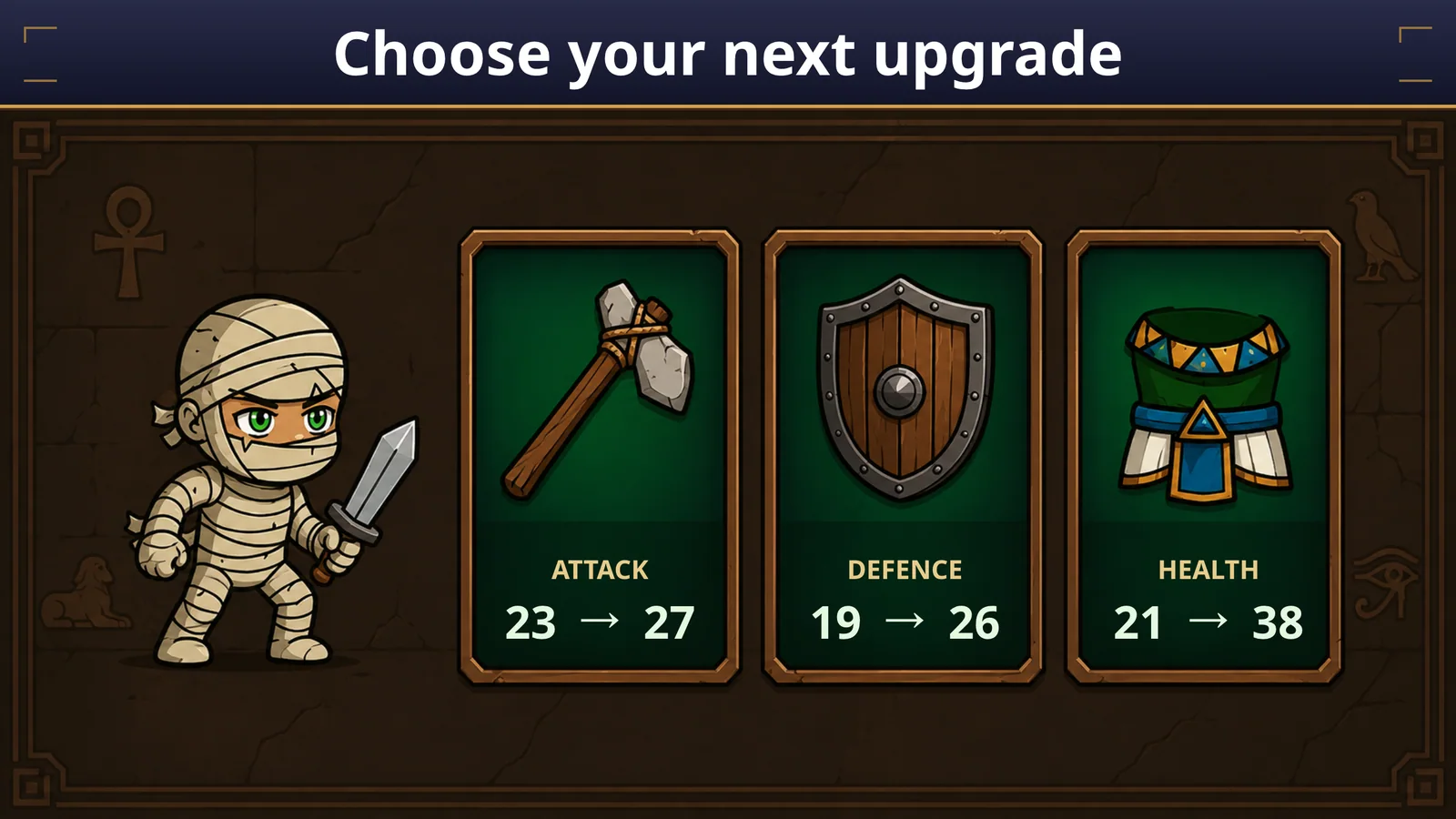 Mejorando habilidades en Knight Hero 2