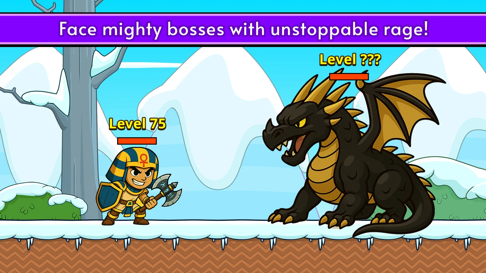 Weapon upgrade screen in Knight Hero 2