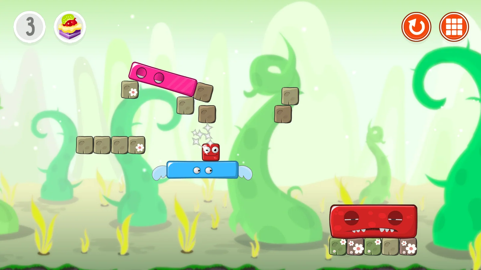 Use fans and portals in Monsterland 2