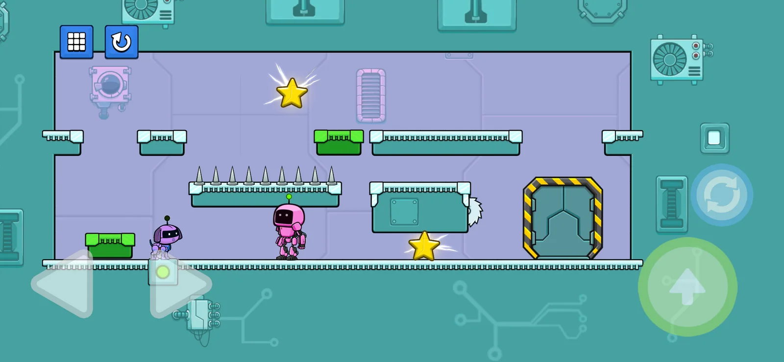 Collect stars and avoid traps