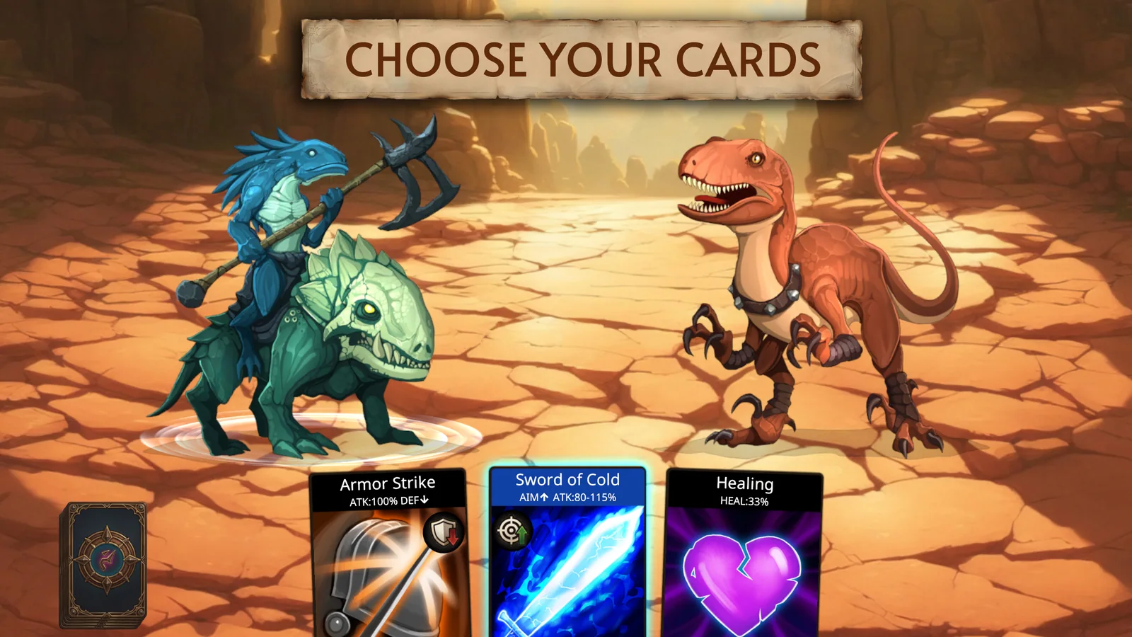 Batalla elemental contra criaturas salvajes en Dark Stones