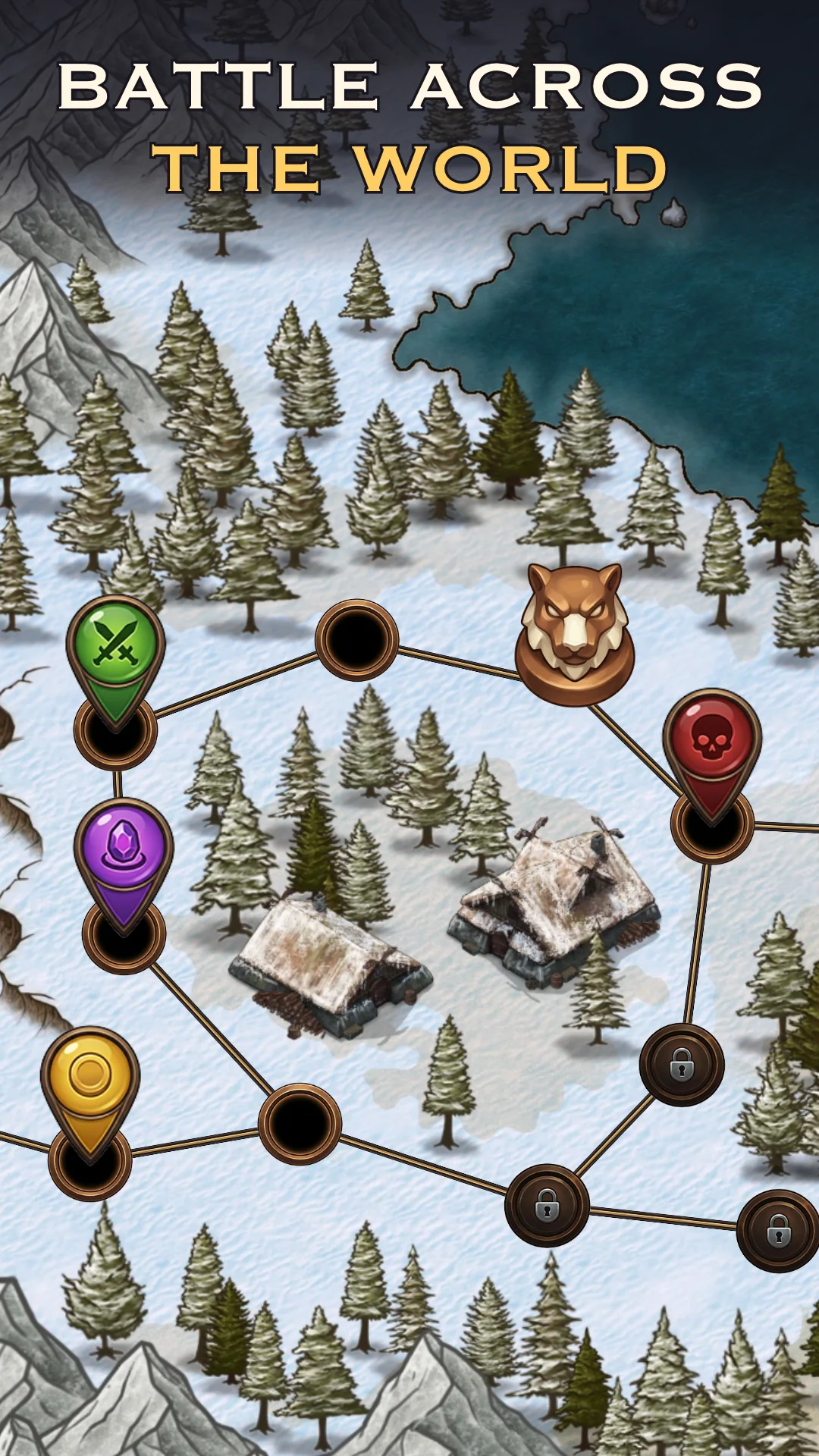 Progression sur la carte de Dark Stones